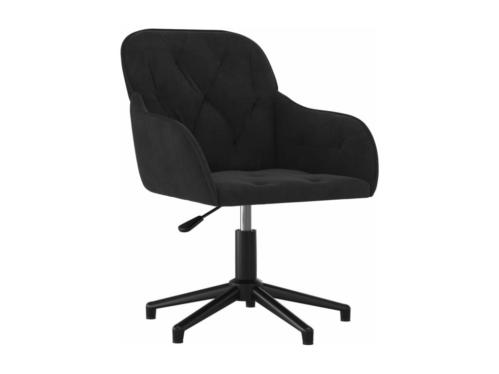 Fauteuil en velours noir