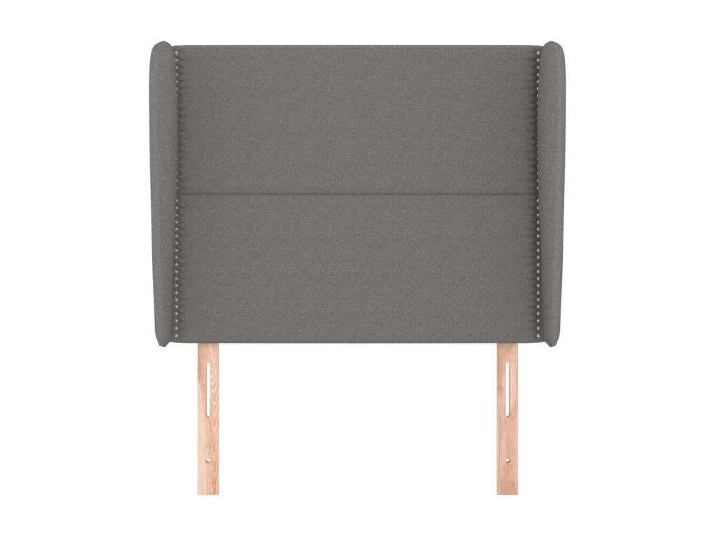 Lit en tissu gris, 83 x 23 x 118 cm