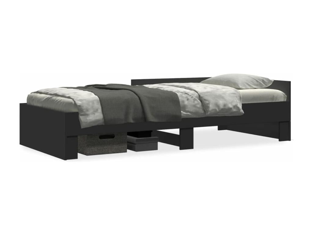 Matelas noir, 90 x 190 cm