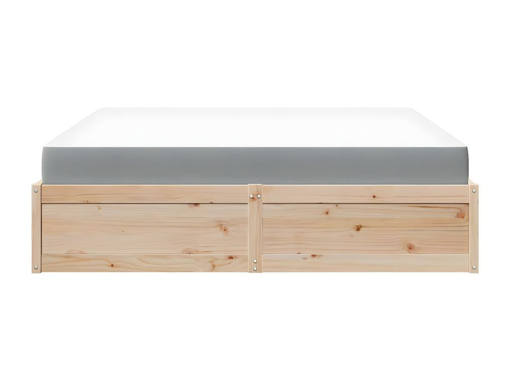 Matelas en bois massif marron, 180 x 200 cm