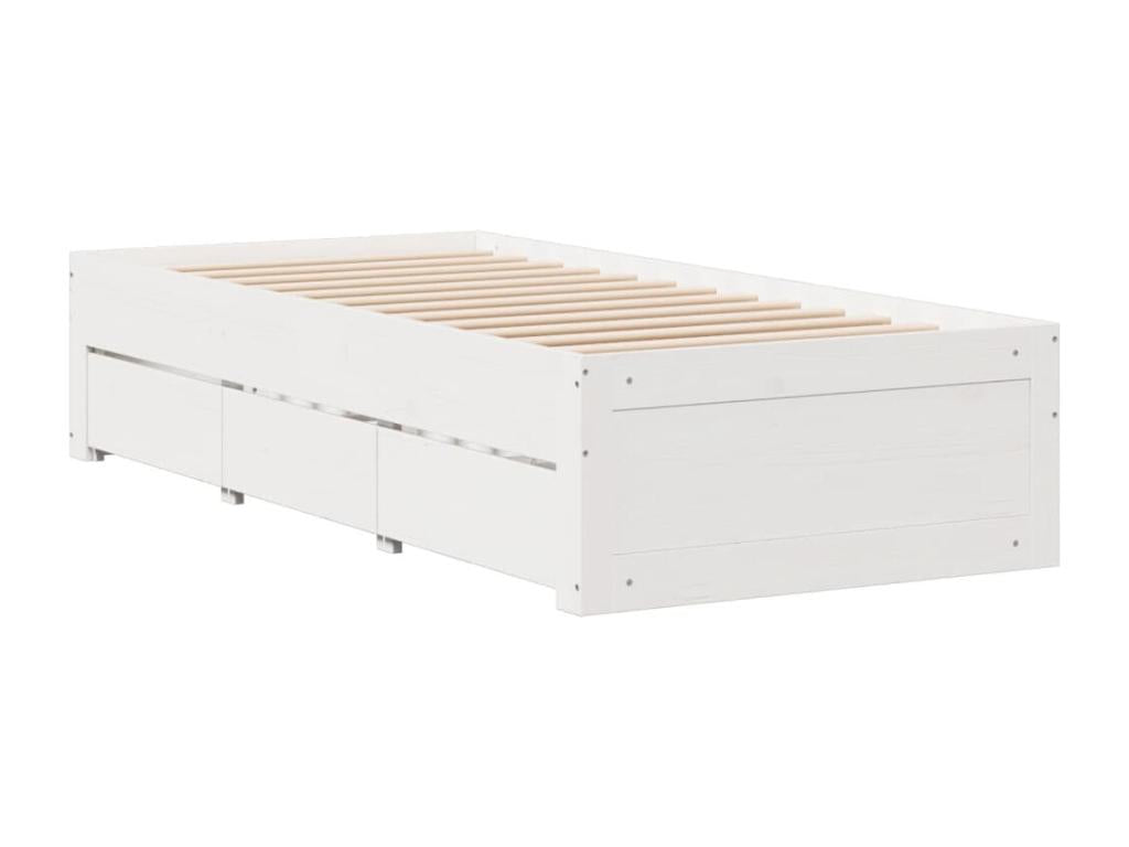 Matelas en bois de pin blanc, 90 x 190 cm
