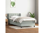 Matelas en velours gris, 90 x 210 cm - dlz1766572101753
