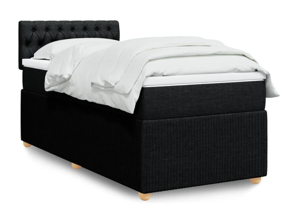 Matelas en tissu noir, 100 x 200 cm