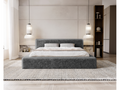 Lit en tissu anthracite, 180 x 200 cm