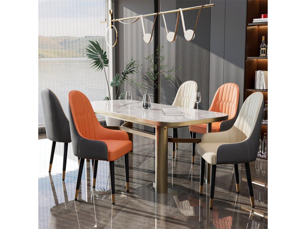 Fauteuil en cuir beige