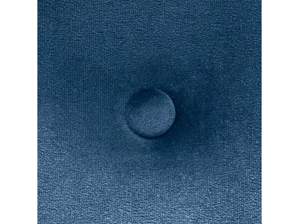 Lit en velours bleu, 95 x 50 cm