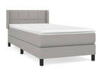 Matelas en tissu gris, 90 x 190 cm - dlz1766570189480