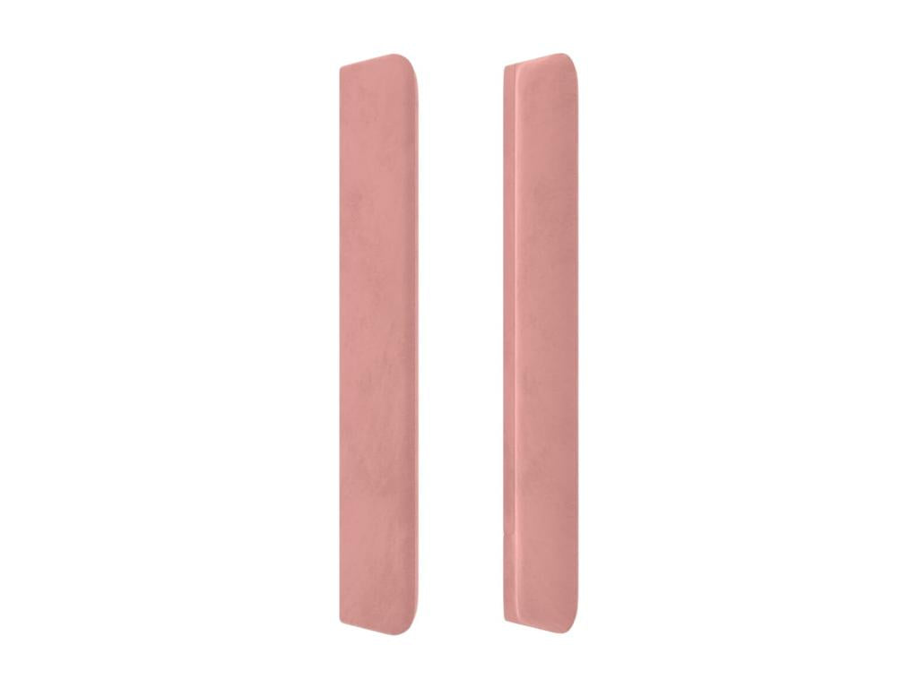 Lit en velours, 183 x 16 x 118 cm