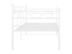 Matelas en métal blanc, 90 x 200 cm - dlz1766570395330