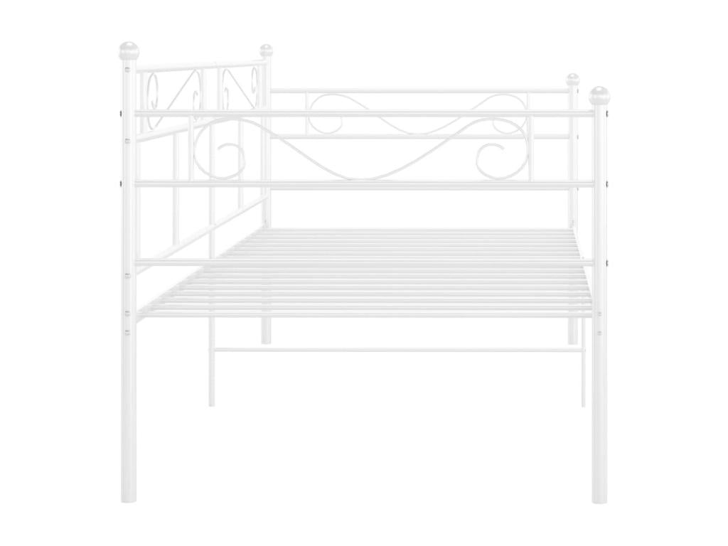 Matelas en métal blanc, 90 x 200 cm - dlz1766570395330
