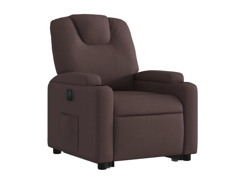 Fauteuil d'appoint en tissu marron - dlz1766570602286