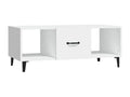 Table basse en bois d'ingénierie blanc, 102 x 50 x 40 cm