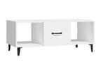 Table basse en bois d'ingénierie blanc, 102 x 50 x 40 cm