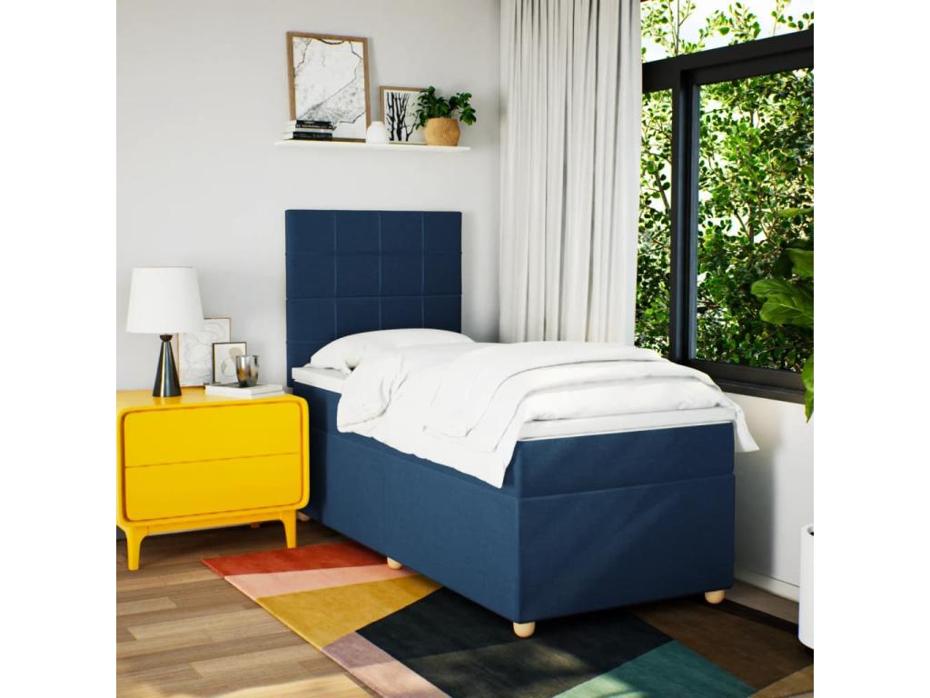 Matelas en tissu bleu, 80 x 200 cm