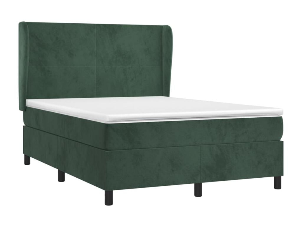 Matelas en velours vert, 140 x 190 cm