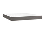 Matelas en similicuir gris, 160 x 200 cm
