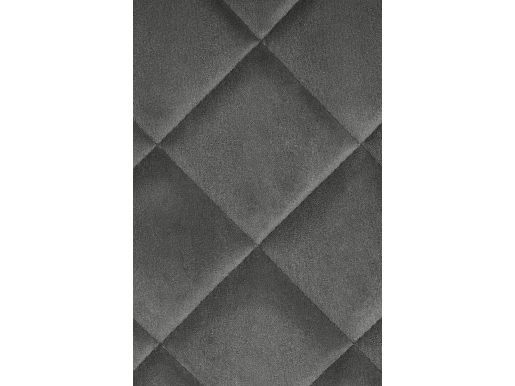 Fauteuil en velours gris