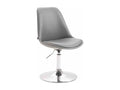 Fauteuil en similicuir gris - dlz1766570382917