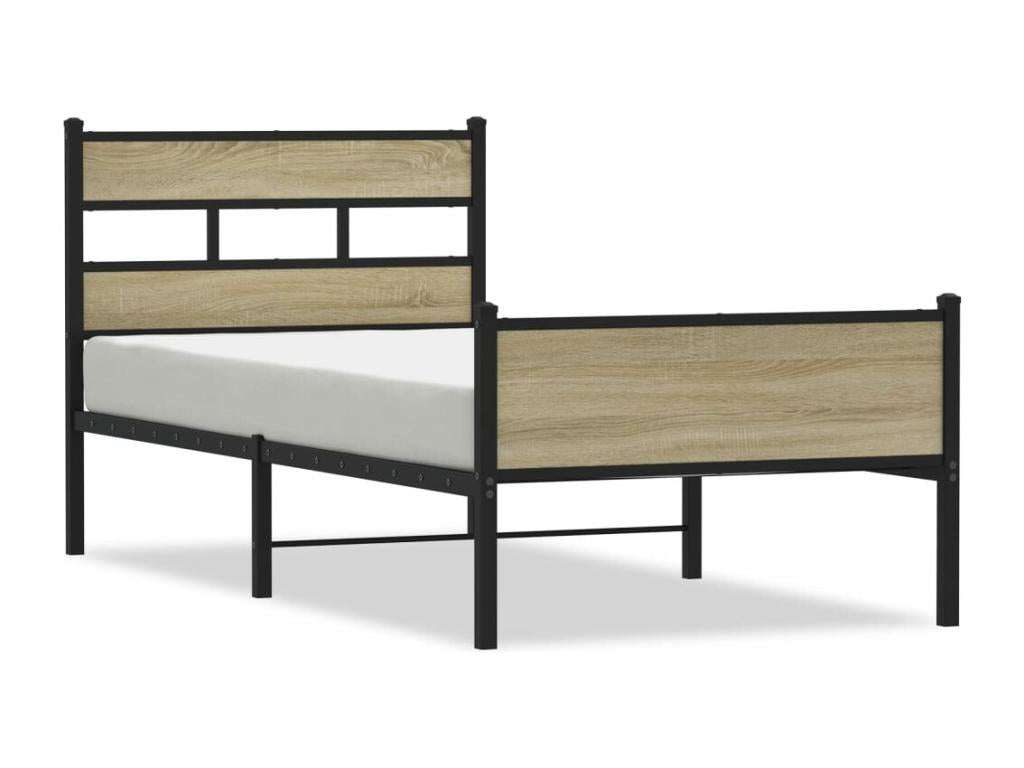 Matelas en bois de chêne brun, 80 x 200 cm