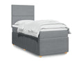 Matelas en tissu gris, 90 x 190 cm - dlz1766570939902