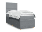Matelas en tissu gris, 90 x 190 cm - dlz1766570939902