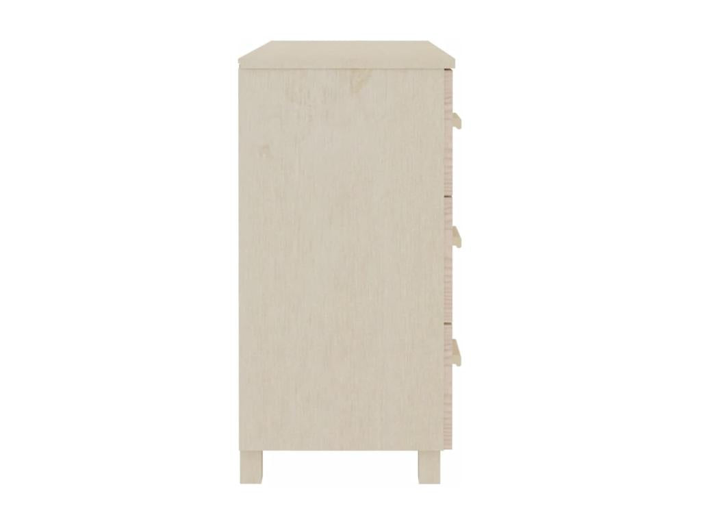 Buffet en bois massif marron, 90 x 40 x 80 cm