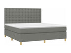 Matelas en tissu gris, 160 x 200 cm - dlz1766570519952