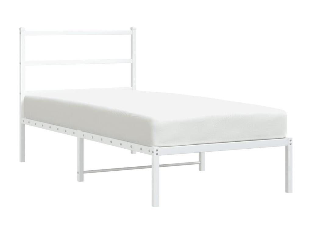Matelas en métal blanc, 90 x 200 cm
