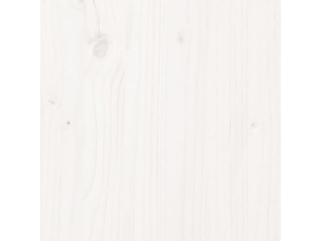 Lit en bois massif blanc, 145,5 x 4 x 100 cm