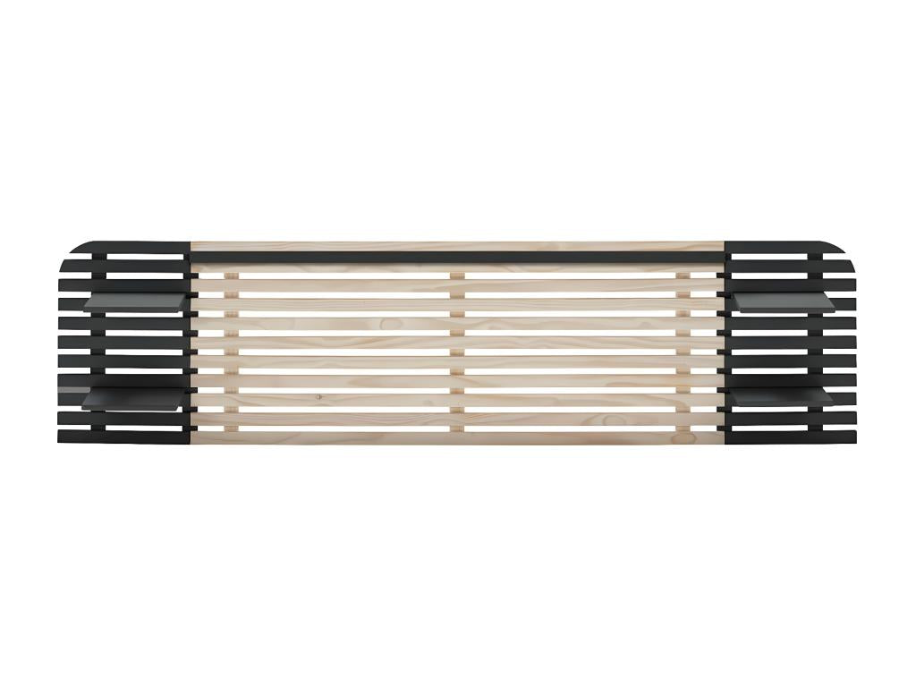 Lit en bois massif naturel