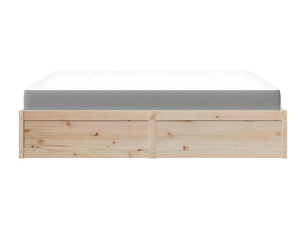 Matelas en bois massif marron, 180 x 200 cm