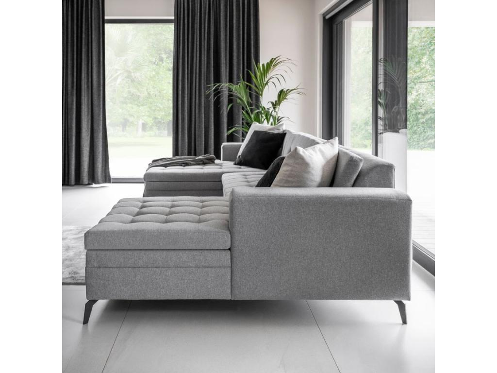 Canapé-lit en velours bleu