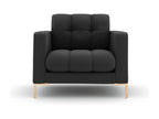 Fauteuil d'appoint en tissu anthracite, 87 x 92 x 75 cm