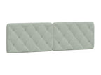 Matelas en velours gris, 160 x 200 cm