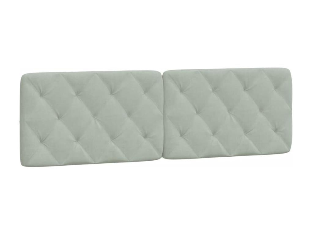 Matelas en velours gris, 160 x 200 cm