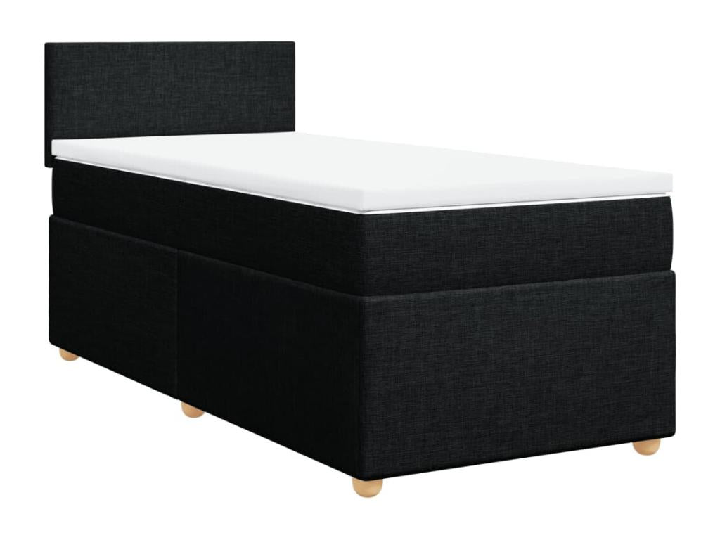 Matelas en tissu noir, 100 x 200 cm - dlz1766570909712