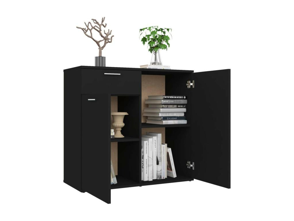 Buffet noir, 80 x 36 x 75 cm