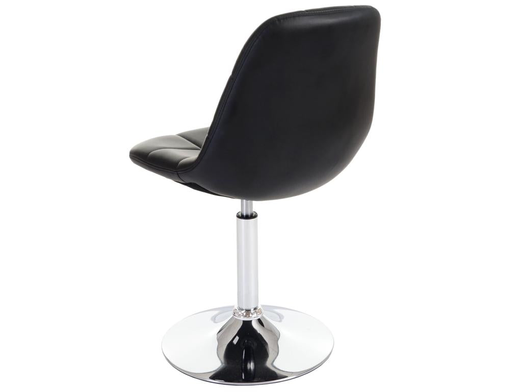 Fauteuil en similicuir noir - dlz1766570752618