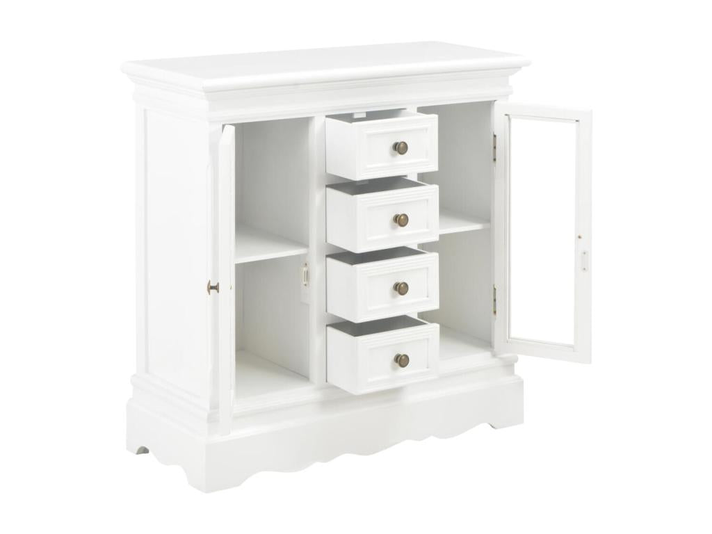 Buffet en pin blanc, 70 x 28 x 70 cm