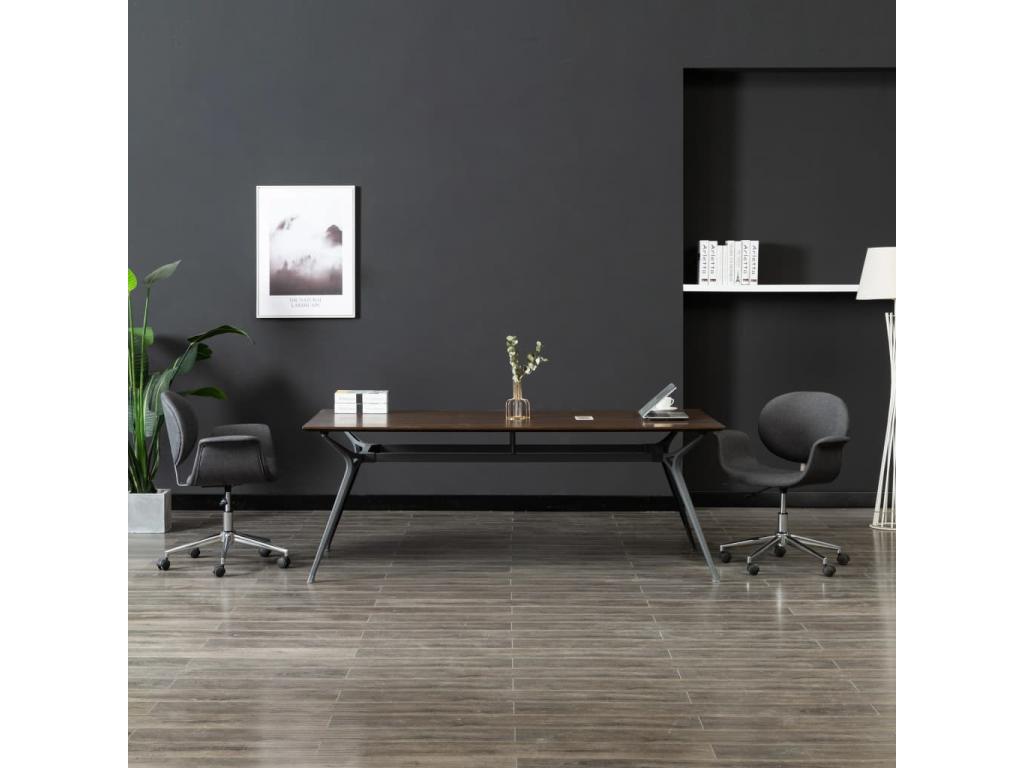 Chaise en tissu gris