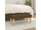Banc en tissu marron, 70 x 30 x 30 cm