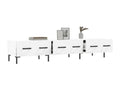 Meuble TV en bois d'ingénierie blanc, 150 x 36 x 30 cm