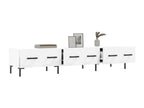 Meuble TV en bois d'ingénierie blanc, 150 x 36 x 30 cm