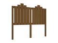 Lit en bois massif marron, 126 x 4 x 110 cm