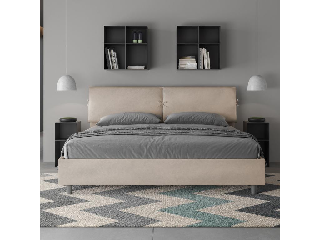 Lit beige, 200 x 200 cm