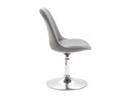 Fauteuil en similicuir gris - dlz1766570382917