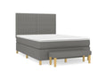 Matelas en tissu gris, 140 x 190 cm