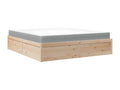 Matelas en bois massif marron, 180 x 200 cm
