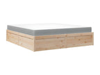 Matelas en bois massif marron, 180 x 200 cm