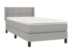 Matelas en tissu gris, 90 x 190 cm - dlz1766570189480